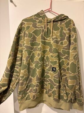 Carhartt Men's Camo Crewneck Hoodie Mens Large